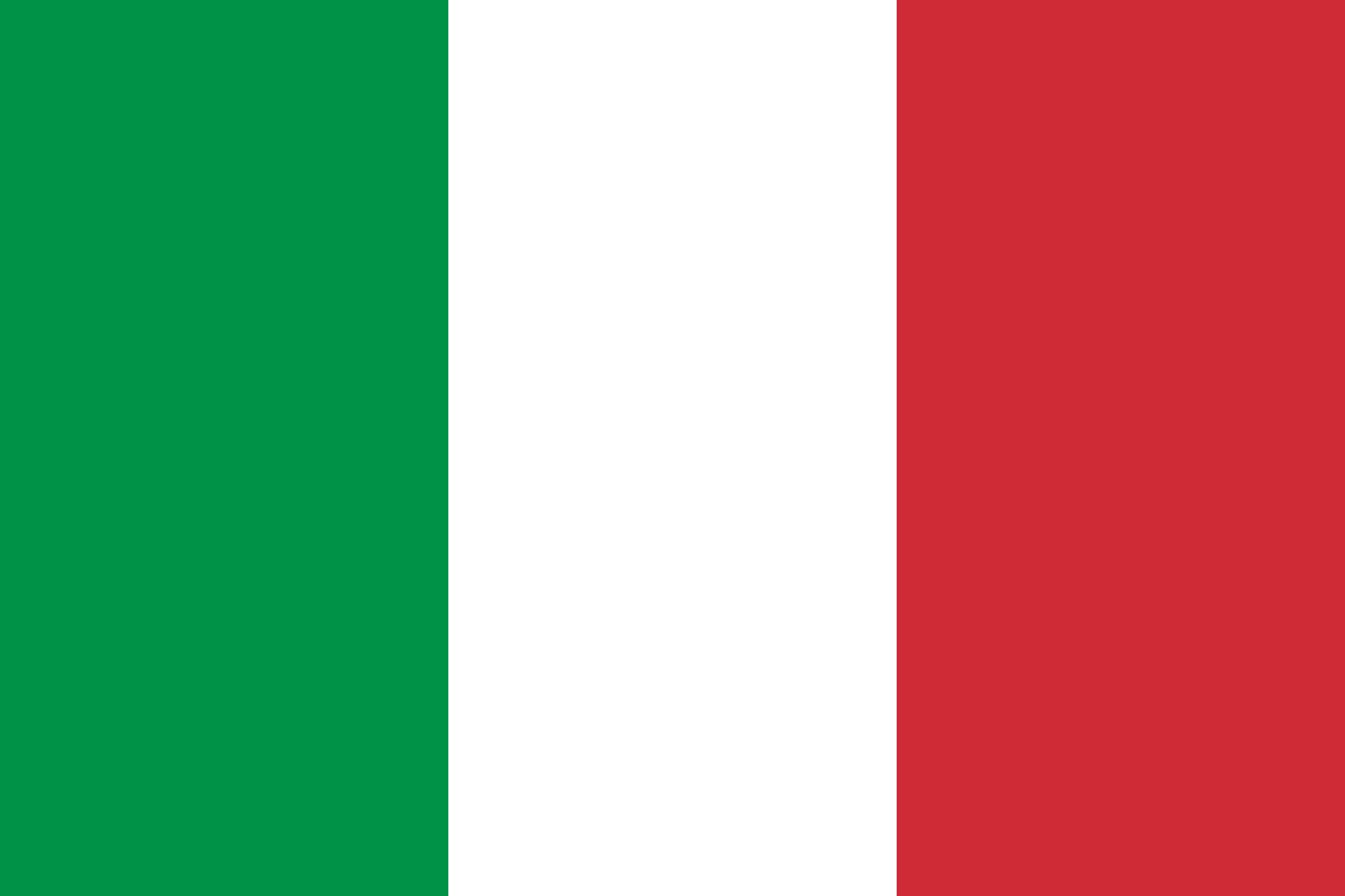 Italy flag medium 18x36