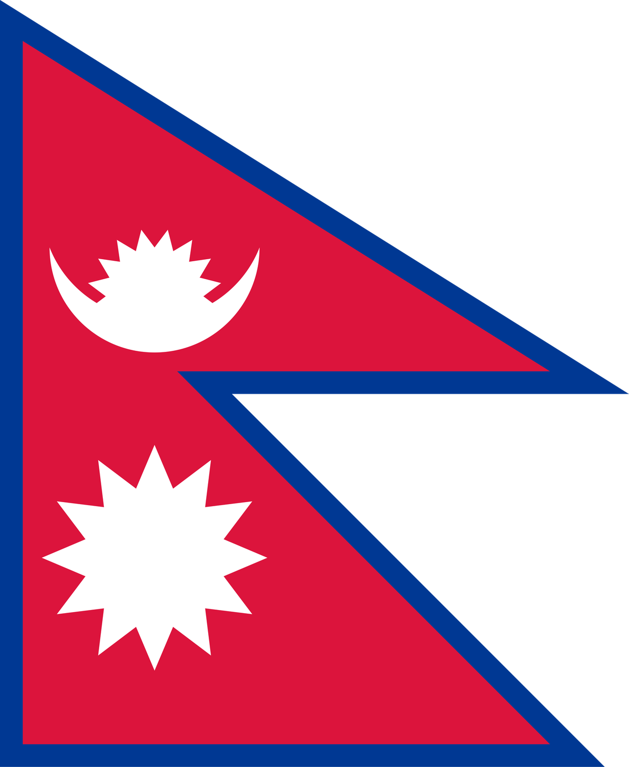 Nepal flag large 36x36