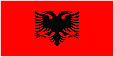 Albania flag large 36x72