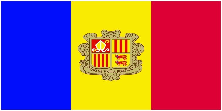 Andorra flag large 36x72 A