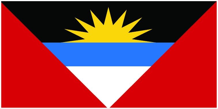 Antigua &amp; Barbuda flag large 36x72