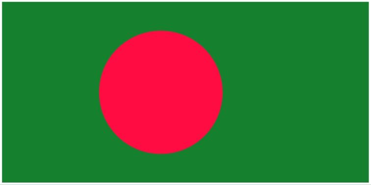 Bangladesh flag large 36x72