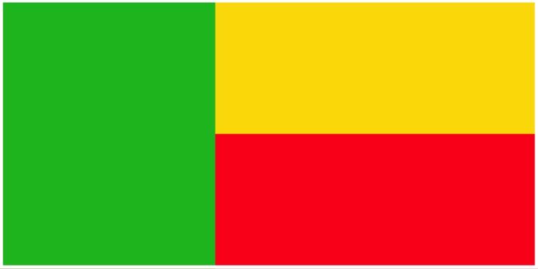 Benin flag large 36x72