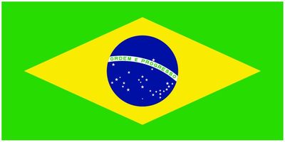 Brazil flag large 36x72
