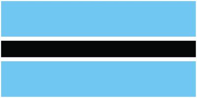 Botswana flag large 36x72