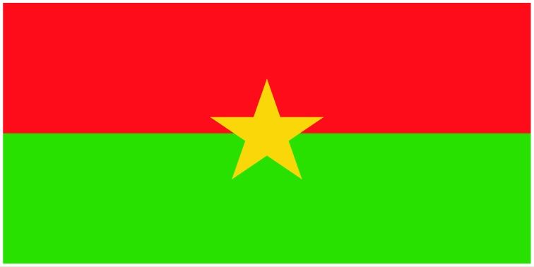Burkina Faso flag large 36x72