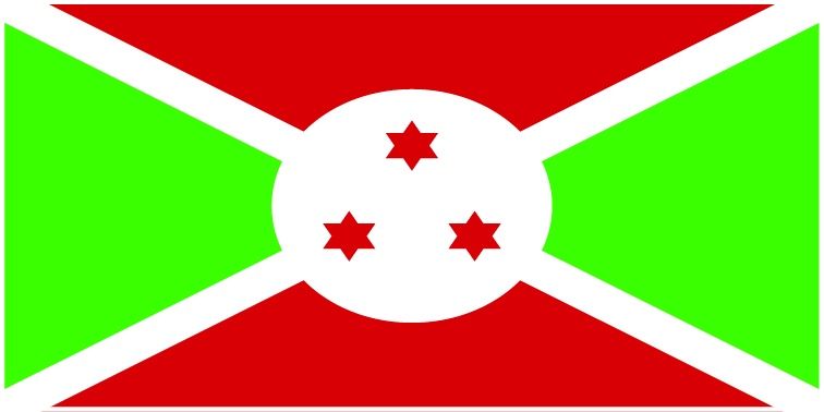 Burundi flag large 36x72