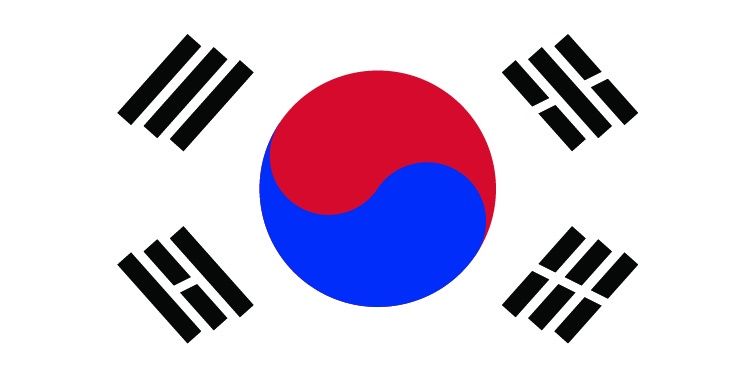 South Korea flag large 36x72