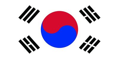 South Korea flag large 36x72