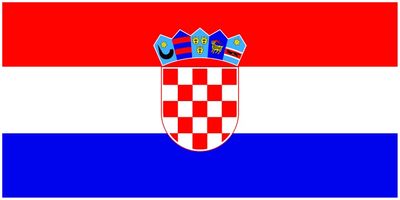 Croatia flag large 36x72