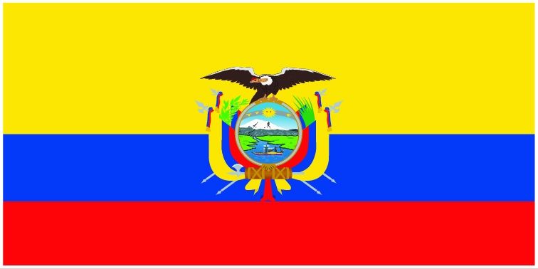 Ecuador flag large 36x72