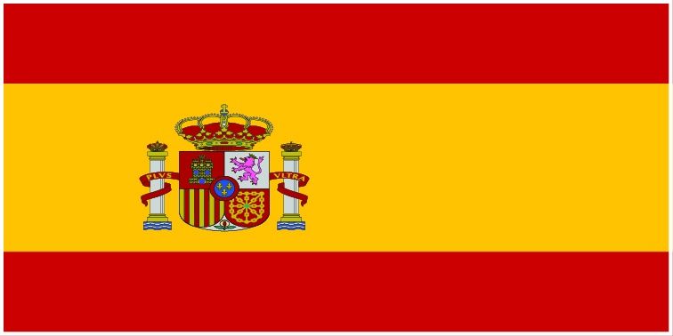 Spain flag large 36x72
