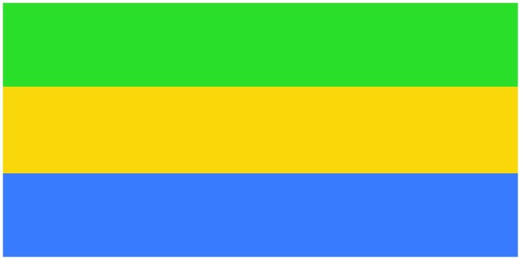 Gabon flag large 36x72