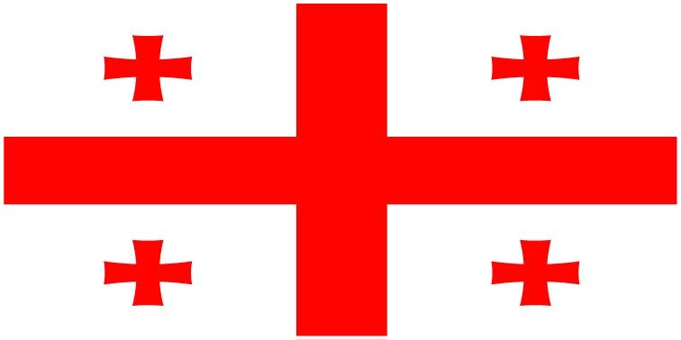 Georgia flag large 36x72