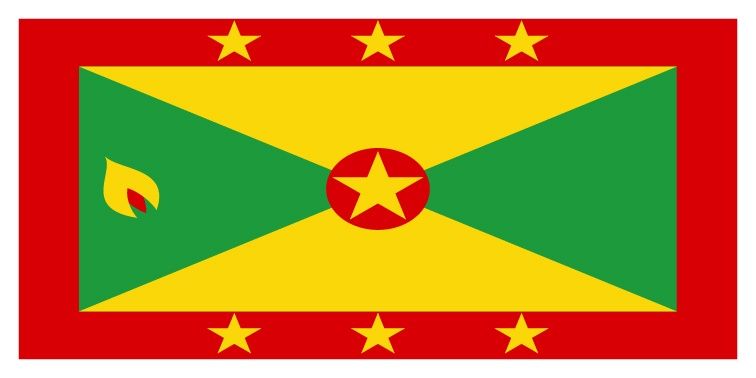 Grenada flag large 36x72