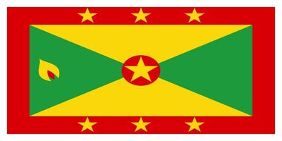 Grenada flag large 36x72
