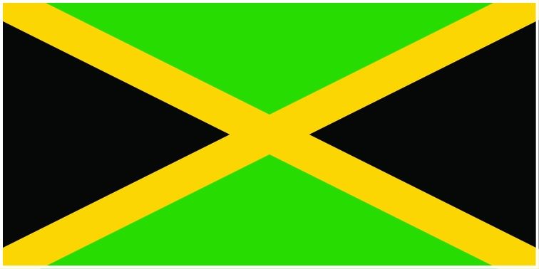 Jamaica flag large 36x72