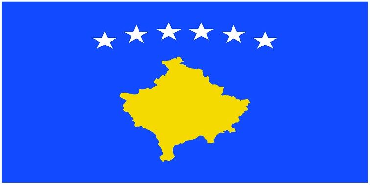 Kosovo flag large 36x72