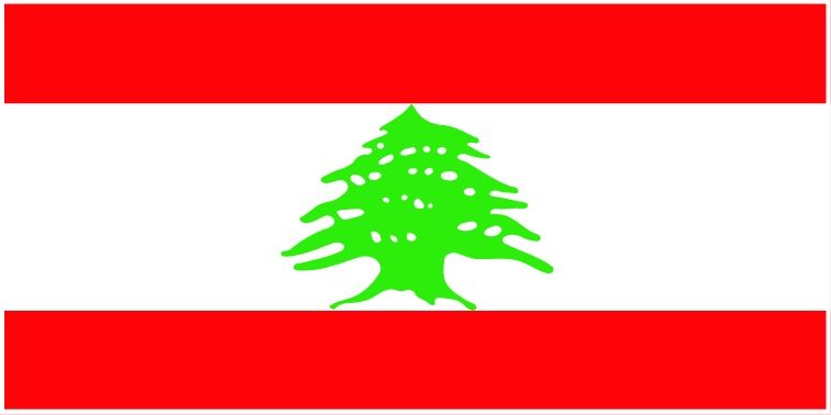 Lebanon flag large 36x72