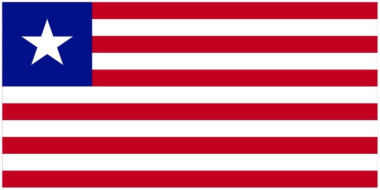 Liberia flag large 36x72