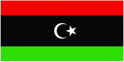 Libya flag large 36x72