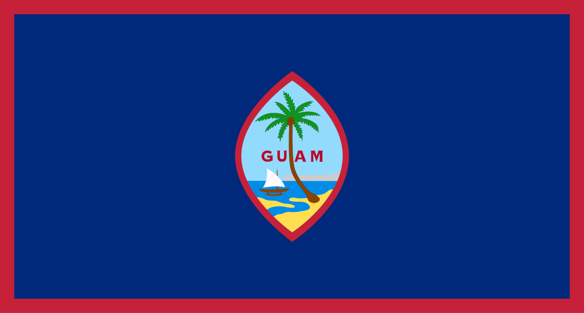 Guam flag large 36x72