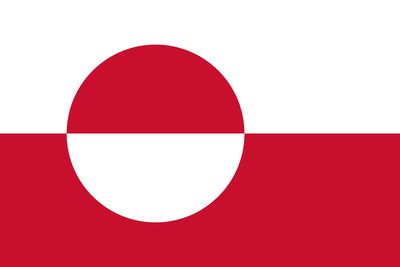 Greenland flag large 36x72