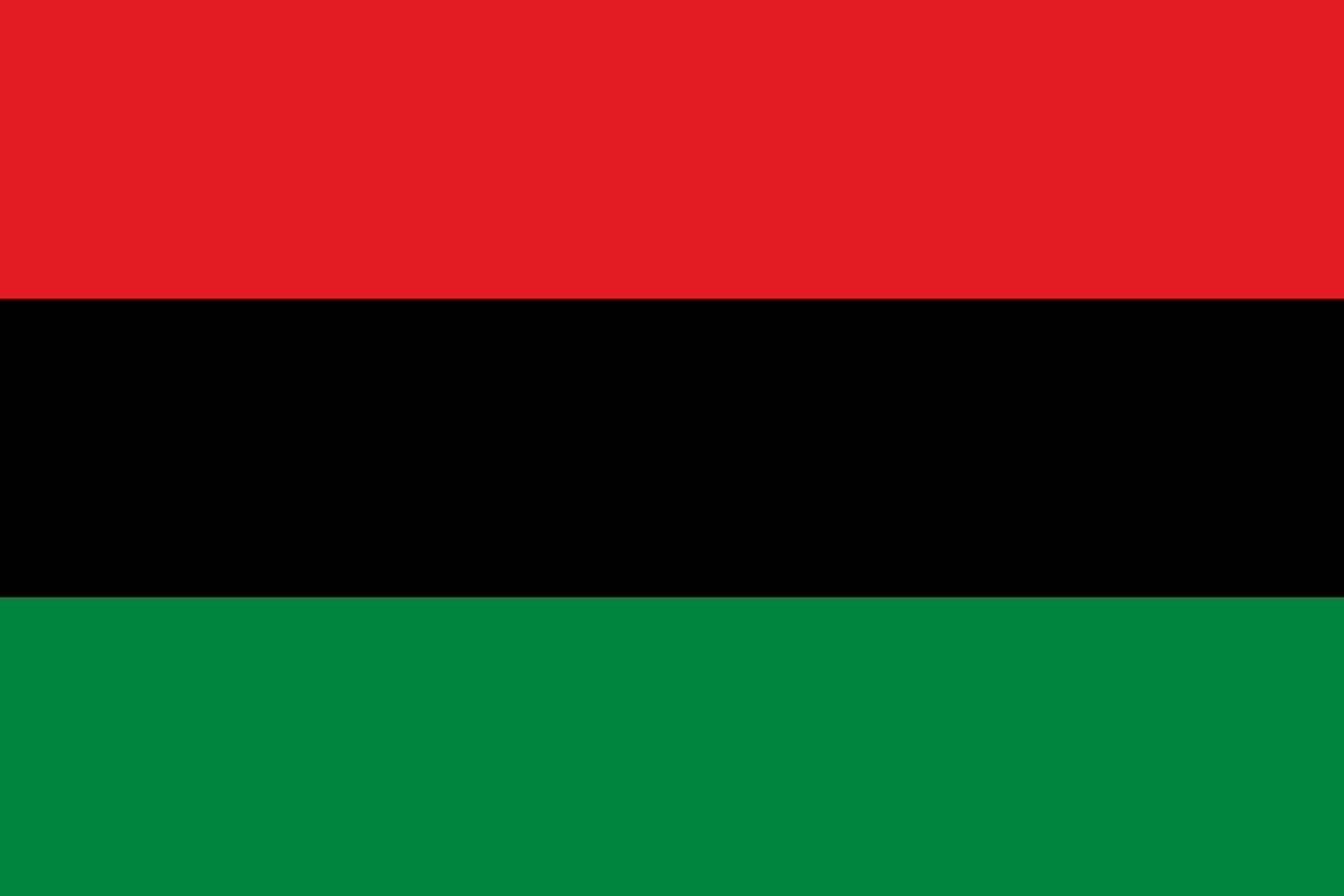 Pan-African flag large flag 36x72