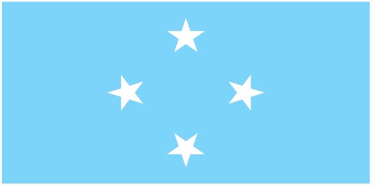 Micronesia flag large 36x72
