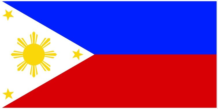 Philippines flag large 36x72