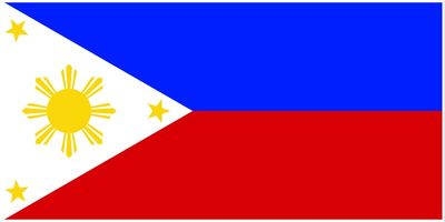 Philippines flag large 36x72
