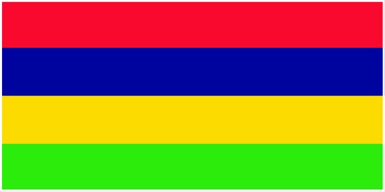 Mauritius flag large 36x72