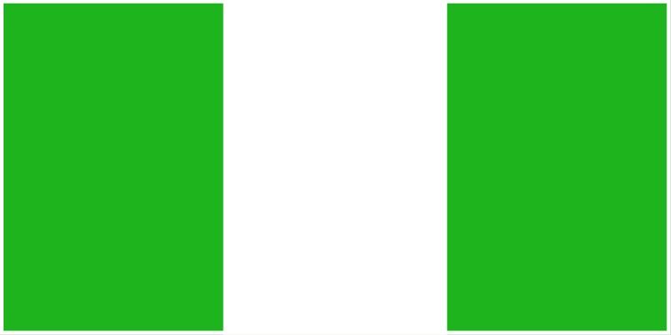 Nigeria flag large 36x72