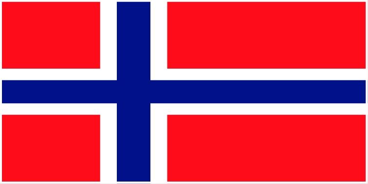 Norway flag large 36x72 S