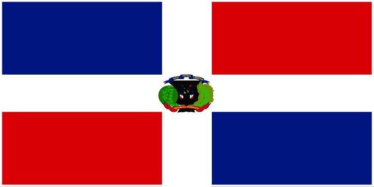 Dominican Republic flag large 36x72