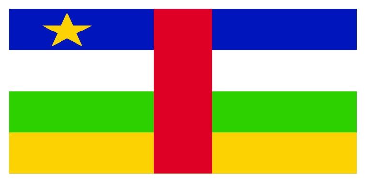 Central African Republic flag large 36x72