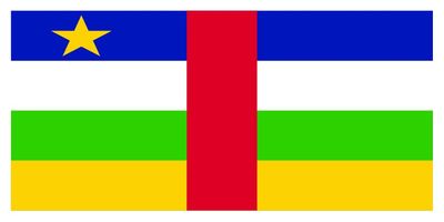 Central African Republic flag large 36x72
