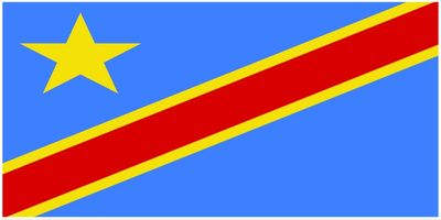 Democratic Republic of Congo flag large 36x72