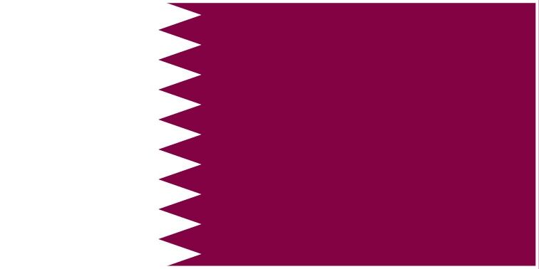 Qatar flag large 36x72