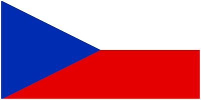 Czech Republic flag large 36x72
