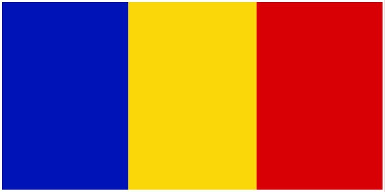 Romania flag large 36x72