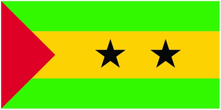 Sao Tome and Principe flag large 36x72
