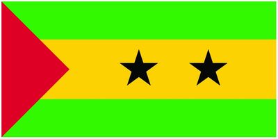 Sao Tome and Principe flag large 36x72