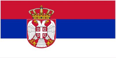 Serbia flag large 36x72