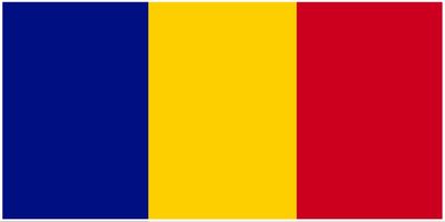 Chad flag large 36x72