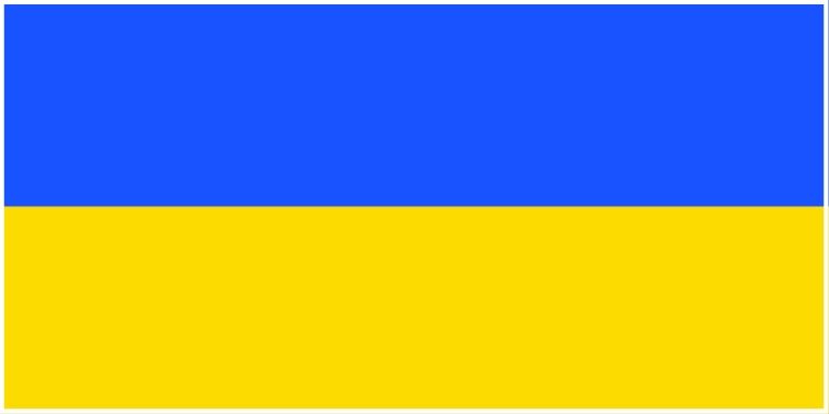 Ukraine flag large 36x72 SWS