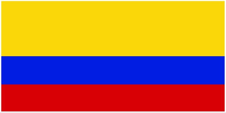 Colombia flag large 36x72