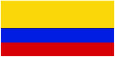 Colombia flag large 36x72