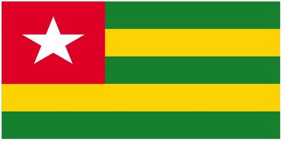 Togo flag large 36x72