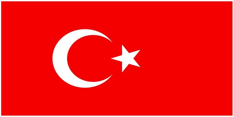 Türkiye flag large 36x72